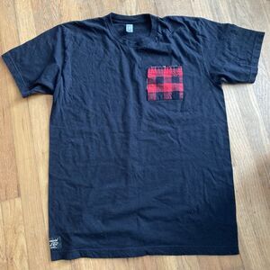 Vermont Flannel Company Black T-shirt LARGE Women Cotton